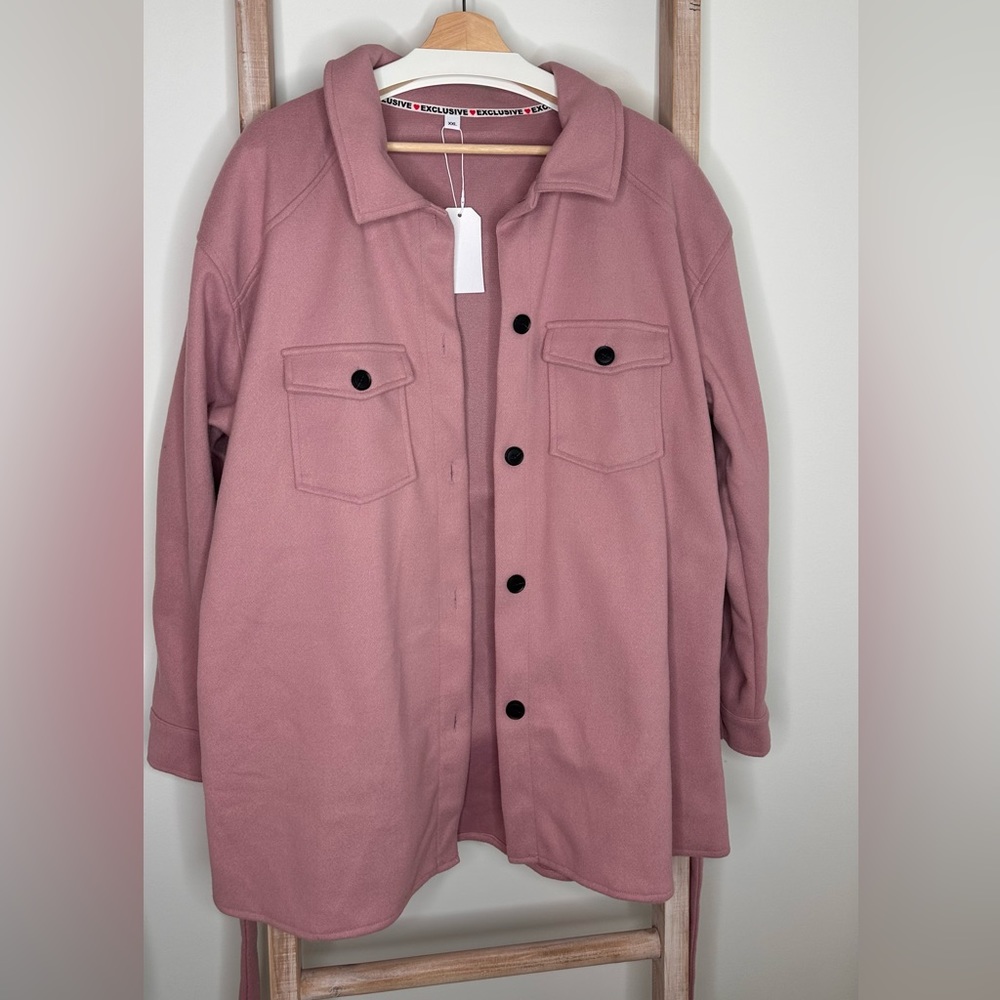 NWT pink/purple shacket jacket